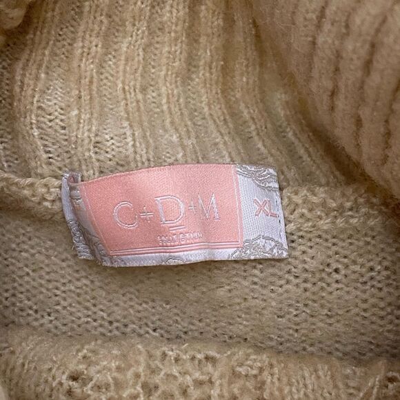C-+D+M Camel Color TurtleNeck Sweater - Picture 3 of 3